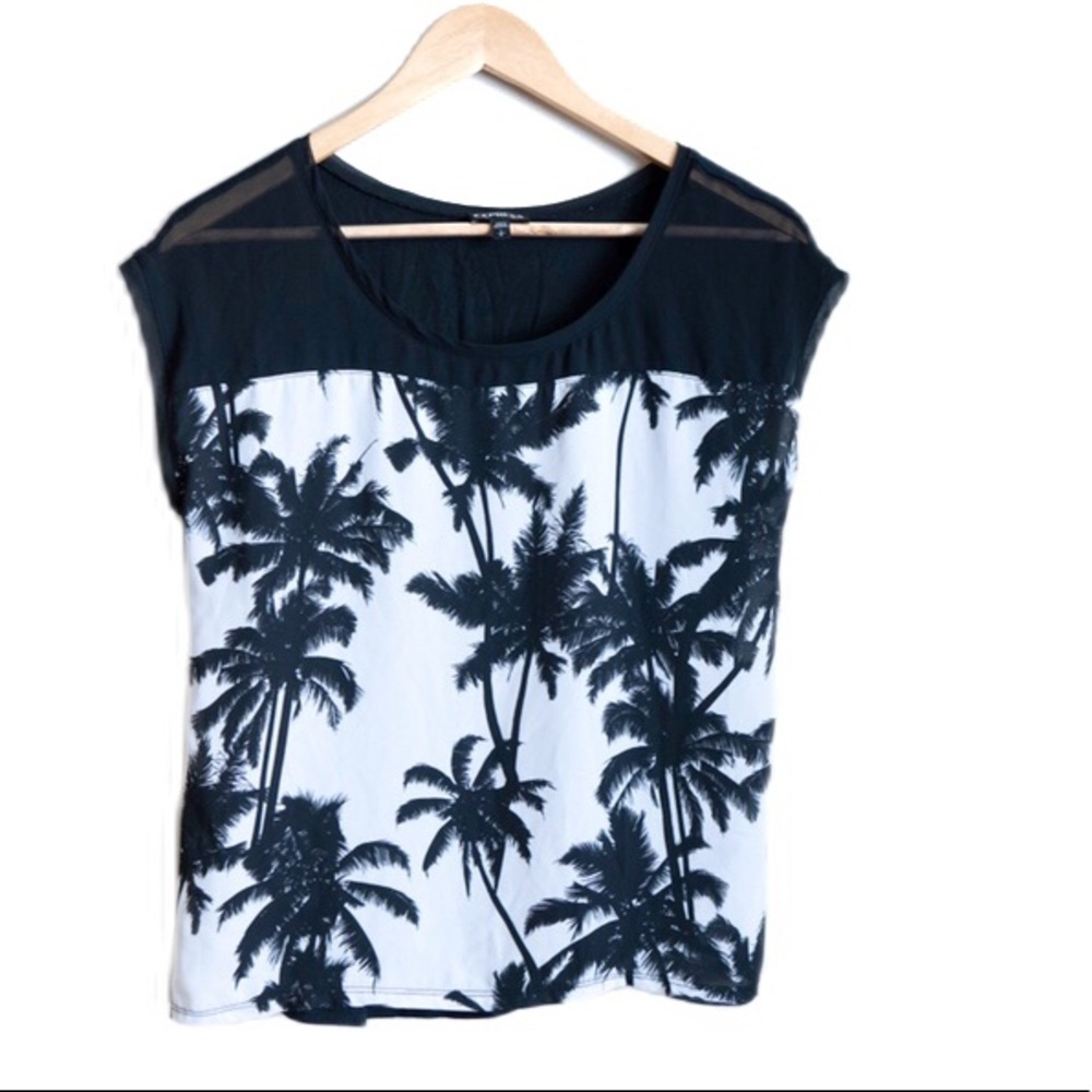 Express Palm Tree Blouse